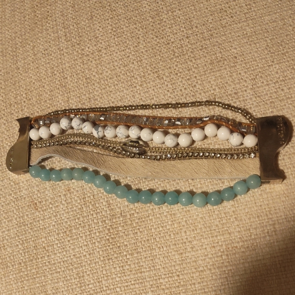 Elegant Multi-Strand Beaded Bracelet